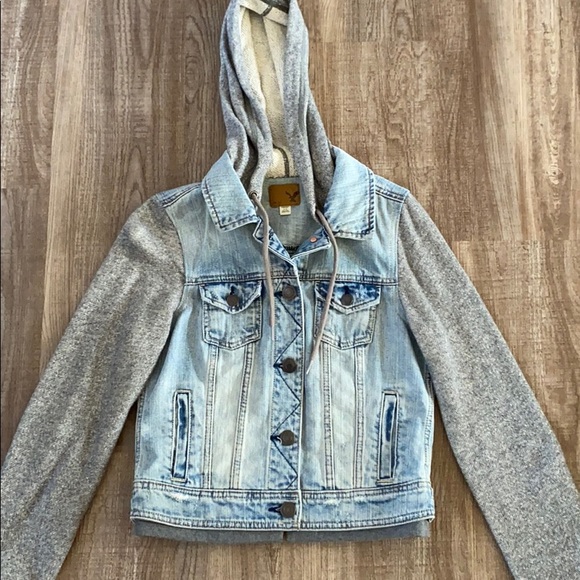 American Eagle Sweater/Jean Jacket